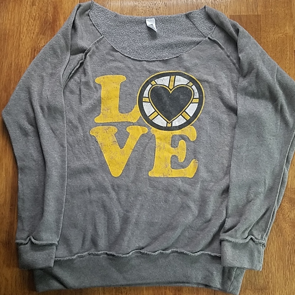 Bruins Off the Shoulder light sweatshirt